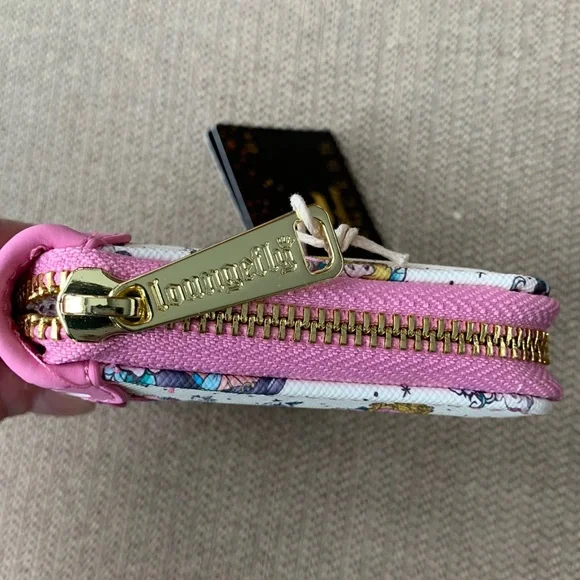 FINAL PRICE! Loungefly Disney Princess Tattoo AOP Zip Around Wallet - Picture 8 of 15